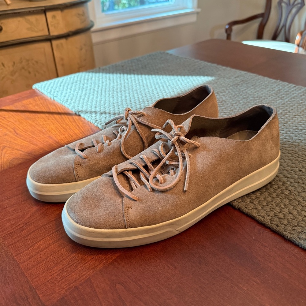 Vince Tan Suede Sneakers